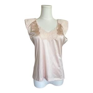 Vintage pink silky cami top